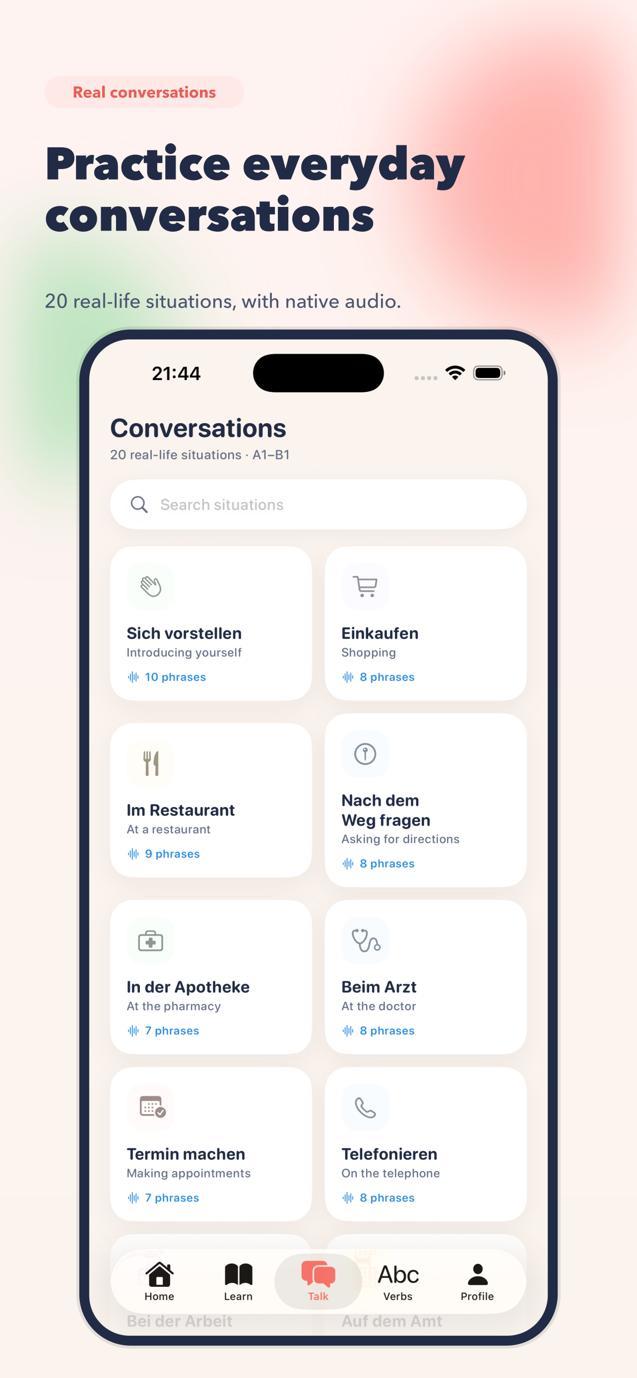 Real-life conversations